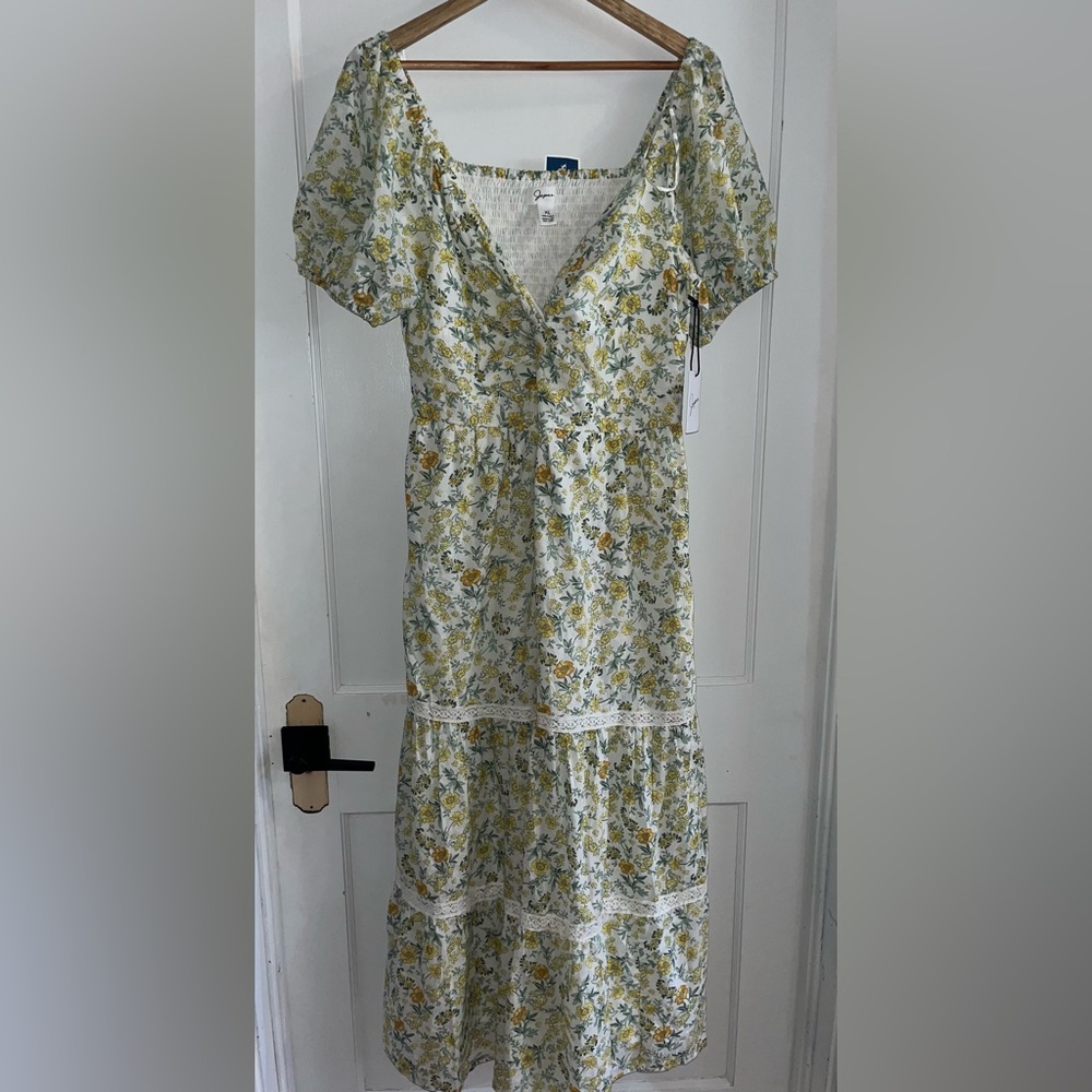 Floral Yellow Dress